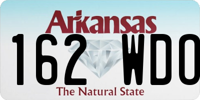 AR license plate 162WDO