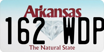 AR license plate 162WDP