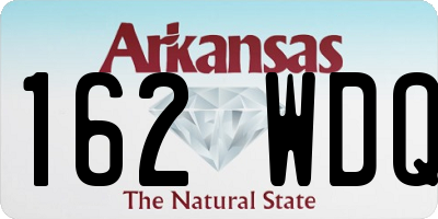 AR license plate 162WDQ