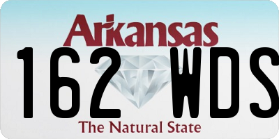 AR license plate 162WDS