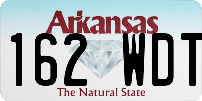 AR license plate 162WDT