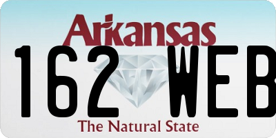 AR license plate 162WEB