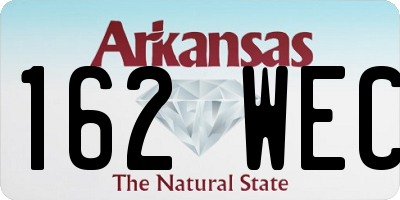 AR license plate 162WEC