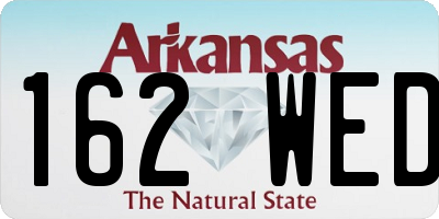 AR license plate 162WED