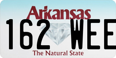 AR license plate 162WEE