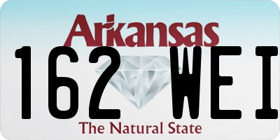 AR license plate 162WEI