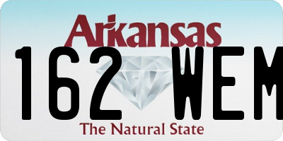 AR license plate 162WEM