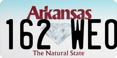 AR license plate 162WEO