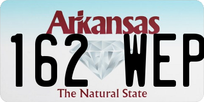 AR license plate 162WEP