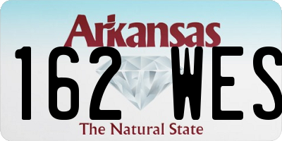 AR license plate 162WES