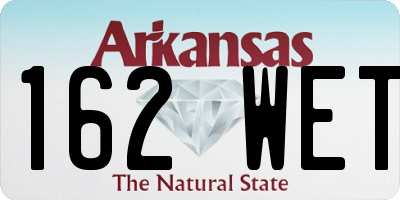 AR license plate 162WET