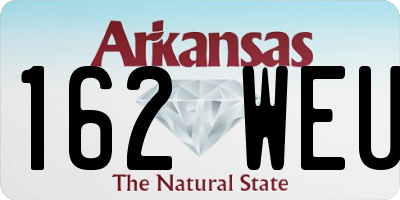 AR license plate 162WEU