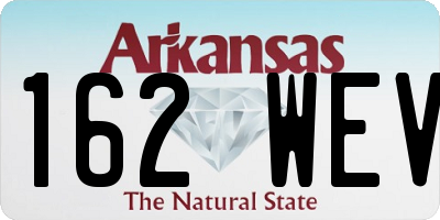 AR license plate 162WEV