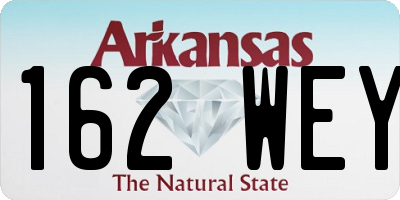 AR license plate 162WEY