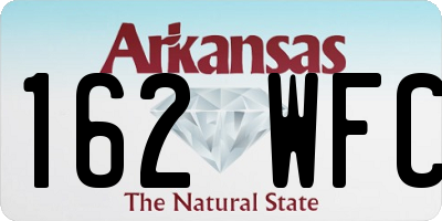 AR license plate 162WFC