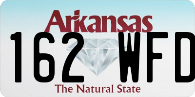 AR license plate 162WFD