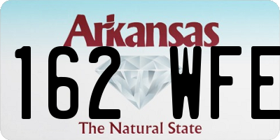 AR license plate 162WFE
