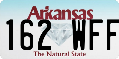 AR license plate 162WFF