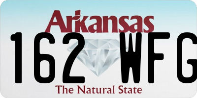 AR license plate 162WFG