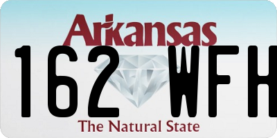 AR license plate 162WFH