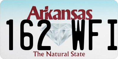 AR license plate 162WFI