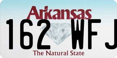 AR license plate 162WFJ