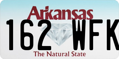 AR license plate 162WFK