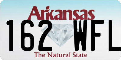 AR license plate 162WFL