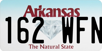 AR license plate 162WFN