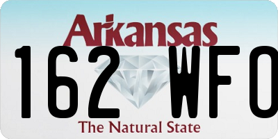 AR license plate 162WFO