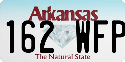 AR license plate 162WFP