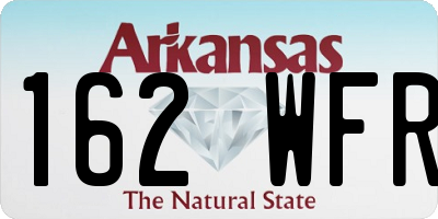 AR license plate 162WFR