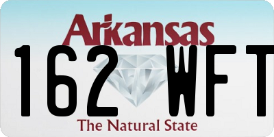 AR license plate 162WFT