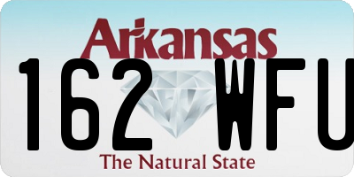AR license plate 162WFU
