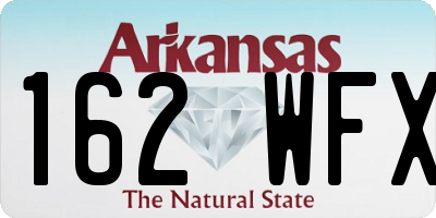 AR license plate 162WFX