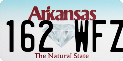 AR license plate 162WFZ