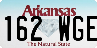 AR license plate 162WGE