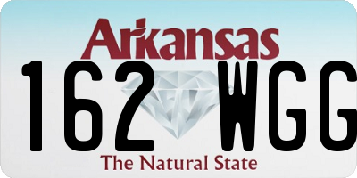 AR license plate 162WGG