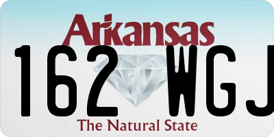 AR license plate 162WGJ