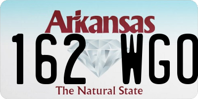 AR license plate 162WGO