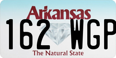 AR license plate 162WGP