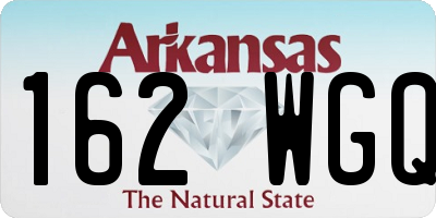 AR license plate 162WGQ