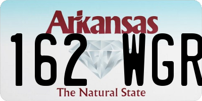 AR license plate 162WGR
