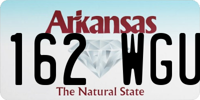AR license plate 162WGU