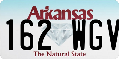 AR license plate 162WGV
