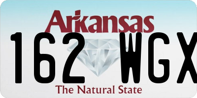AR license plate 162WGX