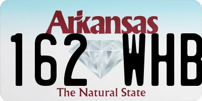 AR license plate 162WHB