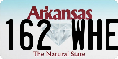 AR license plate 162WHE