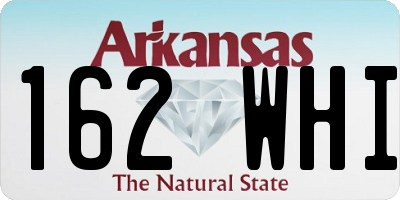 AR license plate 162WHI