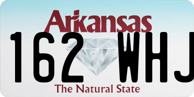AR license plate 162WHJ